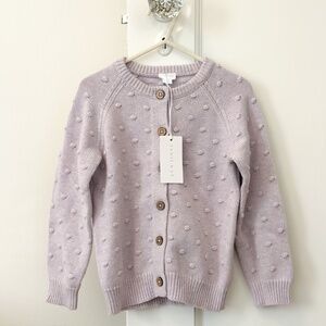 NWT Jamie Kay Simple Dotty Cardigan 4T